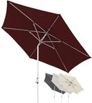 Doppler Sonnenschirm AluPro Neo Kurbel 305cm in Rot I 6-eckiger Sonnenschirm f&uuml;r