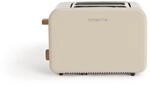 CREATE/TOAST RETRO/Toaster Sand / 6 Leistungsstufen, Kr&uuml;melschublade, Thermostat,