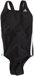 adidas M&auml;dchen Badeanzug 3 Stripes Authentic One Piece, black dd/white, 128,...
