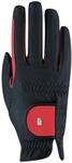 Roeckl Sports Reithandschuh Malta, Turnier Sommer Handschuh, Schwarz/Rot 6
