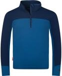 Trollkids Kinder Steinkjer T-Shirt lang, Alpine Blue-dark Indigo, 98 cm