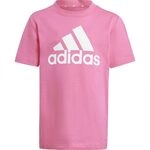 adidas Unisex Kinder Essentials Logo Tee, Pulse Magenta/White, 4-5 Years