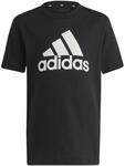 adidas Unisex Kinder Essentials Logo Tee, Black/White, 3-4 Years