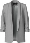 PIECES Damen Pcboss Noos 3/4 Blazer, Light Grey Melange,L