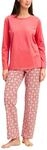 CALIDA Cotton Special Pyjama, Schlafanzug, lang Damen, 100% Baumwolle,...