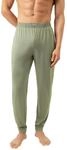 Mey Nachtw&auml;sche Serie Jefferson Modal Herren Homewear Hosen Faded Olive (S)