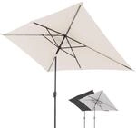 Doppler Sonnenschirm f&uuml;r den Garten Jack 300x200cm in Natur - Rechteckiger