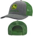 John Deere Baseball Cap und Trucker Cap 13083346Hggr Ywgr, Grau Melange/Gr&uuml;n,