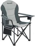 Skandika Campingstuhl Relax Comfort | Bequemer Klappstuhl mit Getr&auml;nkehalter und