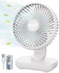 EasyAcc Tischventilator, 4000 Akku Batterie Klein USB Ventilator, Tragbarer Aufladbar
