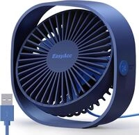 EasyAcc USB Ventilator, Mini Ventilator, Leise USB Tischventilator mit 2 Jahre