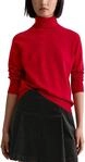 Marc OߴPolo Denim Damen Pullover mit Rollkragen Regular Fit, Rot (Red Mulberry), XS