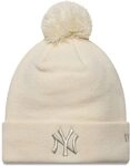 NEW ERA WMNS METALLIC Bobble Beanie NEYYAN LTC Light BEIGE - -