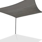 IDMarket Deckensegel Schattentuch, rechteckig, 4 x 6 m, Grau