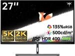 KTC 5K Monitor 27 Zoll | Dual-Modus 5K (5120x2880) @60Hz / 2K@160Hz nahtloses
