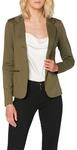 ICHI IHKATE BL Damen Blazer Kurzblazer Jacke Ein-Knopf-Blazer mit Stretch und