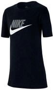 Nike Jungen B Nsw Tee Futura Icon Td T-Shirt, Black/Light Smoke Grey, XS EU