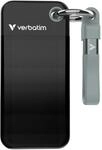 Verbatim Pocket SSD 512GB USB 3.2 Gen2 Externe SSD 1000MB/s Schwarz Grau | Kompakte
