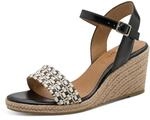 Tamaris Damen Keilsandalen, Frauen Sandalen,TOUCHit-Fu&szlig;bett,sportlich,feminin,Heart