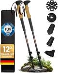 ALPENWERT Wanderst&ouml;cke [Carbon oder Aluminium] Walking St&ouml;cke f&uuml;r Damen und Herren
