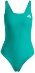 adidas Damen V-Back Swimsuit Swimwear, Equipment Green, 44