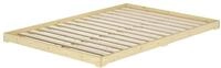 Erst-Holz&reg;Niedrigbett unbehandeltes Holz 140x200 Fichte Tanne V-60.47N-14Rollrost