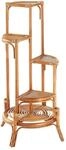 Kobolo Blumenregal Blumenhocker Pflanzenst&auml;nder Regal aus Rattan - Natur -...