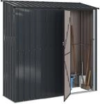 vidaXL Gartenh&uuml;tten Anthrazit 203,5 x 73 x 200 cm Metall, Garten und Terrasse,