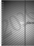rido/id&eacute; Buchkalender Mod. futura 2 2026 | A5, Kunststoff, anthrazit