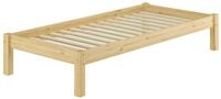 Erst-Holz&reg;Einzelbett Kiefer Natur 80x200 Massivholzbett Futonbett Bettrahmen