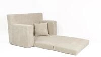 FORTISLINE Kindersofa ausklappbar aus Cord 83x47x43 cm - Kindercouch mit Liegefl&auml;che