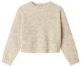 NAME IT M&auml;dchen Nkfholly Ls Boxy Short Knit Noos, Pure Cashmere, 122/128 cm