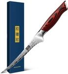 HOSHANHO Filetiermesser 7", Damaststahl Ausbeinmesser mit Fleisch und Fisch | 67