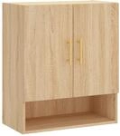 vidaXL Wandschrank, H&auml;ngeschrank mit viel Stauraum, Wandmontage Badschrank