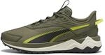 Puma Unisex Extend Lite Trail Road Running Shoe, Loden Green Black-LUX Lime, 43.5 EU,