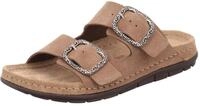 Rohde Damen Pantolette mit Zwei Schnallen aus Velourleder Rodigo-D 5893
