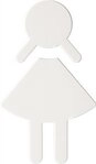 HEWI Symbol Frau Serie 801 selbstklebend stahlblau 801.91.020 50
