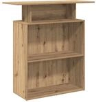 vidaXL Empfangstheke Artisan-Eiche 100x40x104 cm Holzwerkstoff, Empfangstresen, Salon