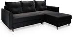 Masseno Ecksofa PISAN R-S mit Schlaffunktion L-Form, Sofa mit Bettkasten,