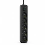 inca Steckdosenleiste IPW-44SY3 5fach, LED Anzeige Schwraz 3,0m Max. Leistung: 3680 W