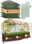 Zaun Gartenzaun Steckzaun Teichzaun f&uuml;r Garten Teich 12 Zaunelemente 78 cm hoch