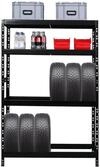 PROREGAL Reifenregal Tiger | HxBxT 180x120x40 cm | bis zu 12 Reifen auf 2 Ebene + 2