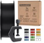 Prusament PETG Mattschwarz Filament 1,75 mm, 1 kg Spule, Durchmessertoleranz...