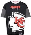 Recovered Kansas City Chiefs Cut and Sew Schwarz Oversized NFL T-Shirt - S