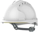JSP EVO3 Schutzhelm Bauhelm &ndash; Bel&uuml;ftet &ndash; Wei&szlig; &ndash; Ratschenverschluss &ndash;