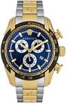 Versace V-Ray Collection Luxus-Armbanduhr f&uuml;r Herren mit zweifarbigem Armband...