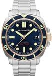 Spinnaker Herren 42mm Hull Diver Automatik Patriot Blue 3-Zeiger-Uhr mit