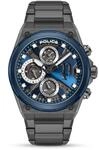 POLICE Airflow Herren-Multifunktionsuhr 43mm mit Blau/Grauem Zifferblatt &...