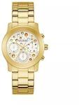 Guess Fantasia Damen Armbanduhr, Edelstahl, 38 mm, Edelstahlarmband, Farbe: Gold, 5