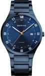 BERING Herren Quarz Uhr | Armbanduhr 40 mm blaues Titangeh&auml;use und blaues
